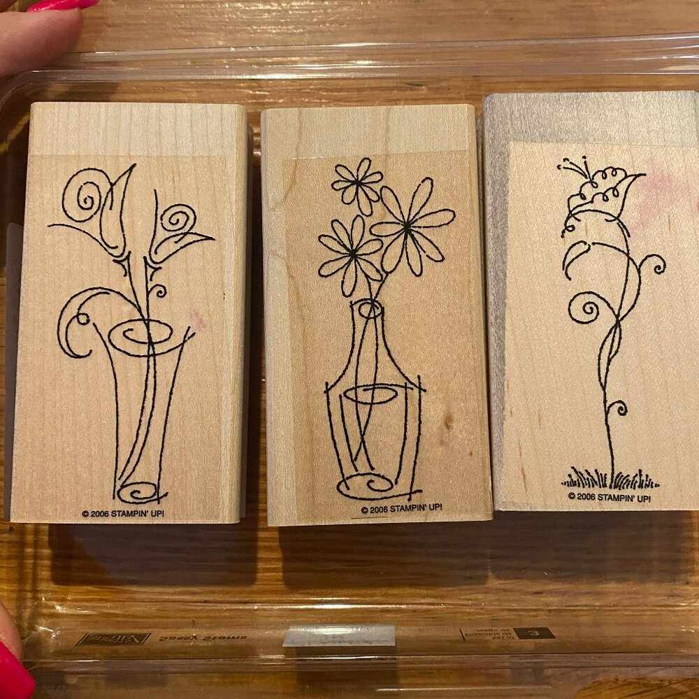 Stampin' Up! Sassy Stems Wooden Stamp Set